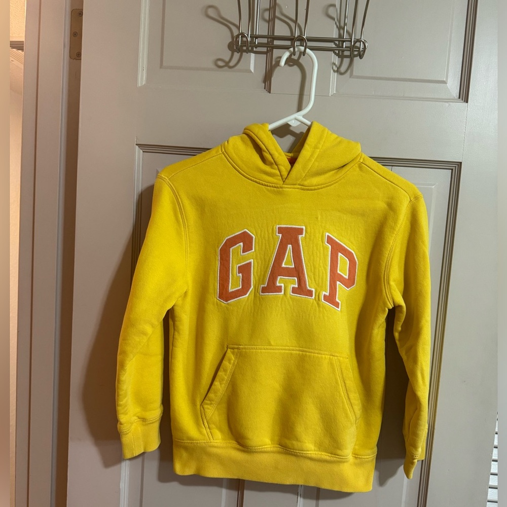 GAP Kids Yellow Pullover Hoodie Size Medium